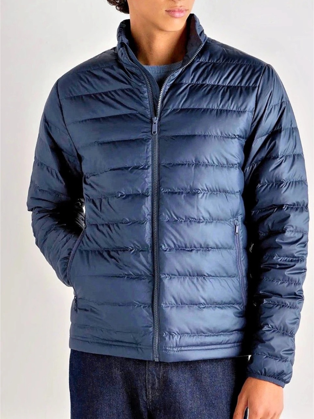 Quince Men's Blue Puffer Jacket  New